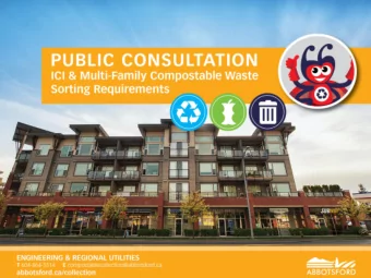 Overview  FVRD    Solid Waste Management Plan    2016/2017 Consultation  City