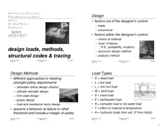 eleven  factors within the designers control  choice of material  cost of failure