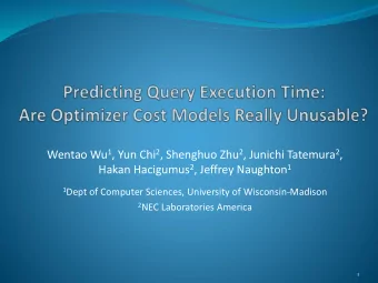 Motivation  Database as a service (DaaS)  User  Service Provider  Service Level  Database