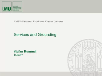 Services and Grounding Stefan Rummel  21.02.17  Overview    Dockbox    PP    Kapton