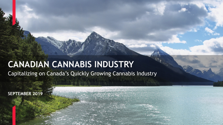 canadian cannabis industry