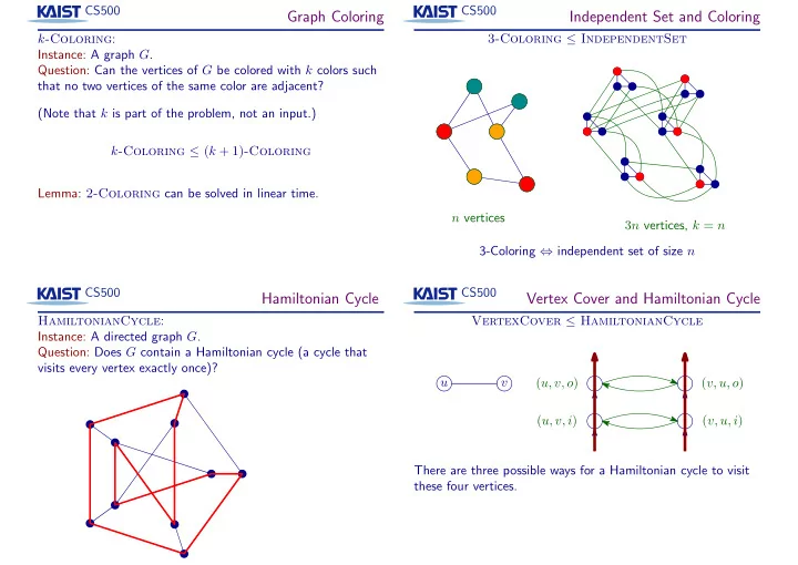 graph coloring independent set and coloring