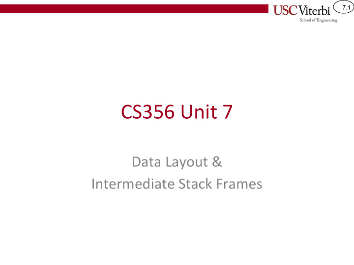 cs356 unit 7