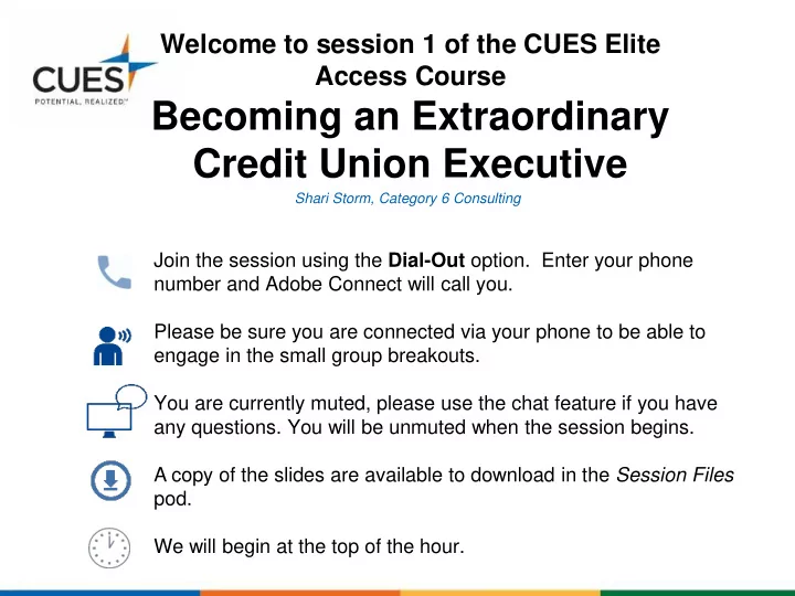 becoming an extraordinary credit union executive