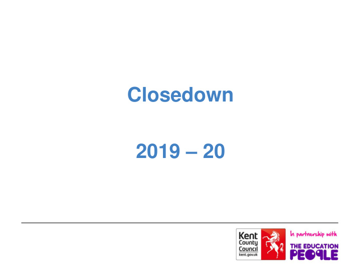 closedown