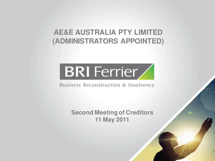 ae e australia pty limited