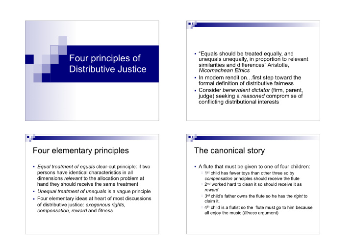 four principles of