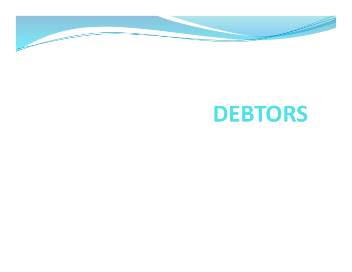debtors