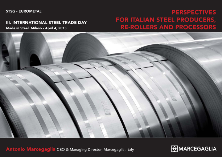 perspectives for italian steel producers