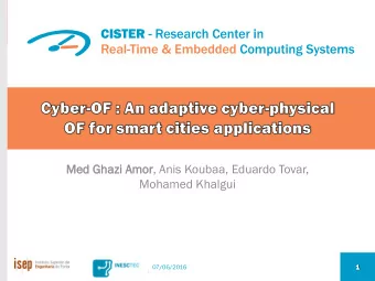 Mohamed Khalgui  07/06/2016  07/06/2016  Existing RPL-based sensor network are non adaptable to the