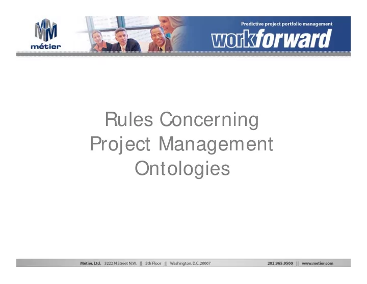 rules concerning