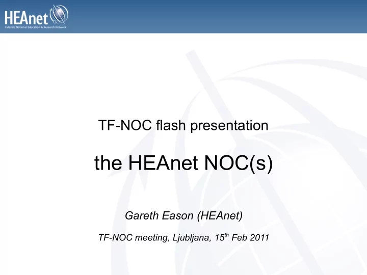 the heanet noc s