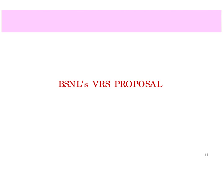 bsnl s vrs proposal