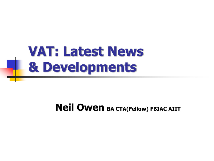 vat latest news