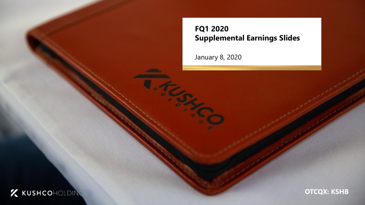 fq1 2020 supplemental earnings slides