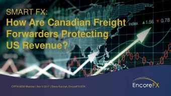US Revenue?  CIFFA M2M Webinar | Nov 9 2017 | Steve Kulchyk, EncoreFX GTA  SMART FX SERIES  How are