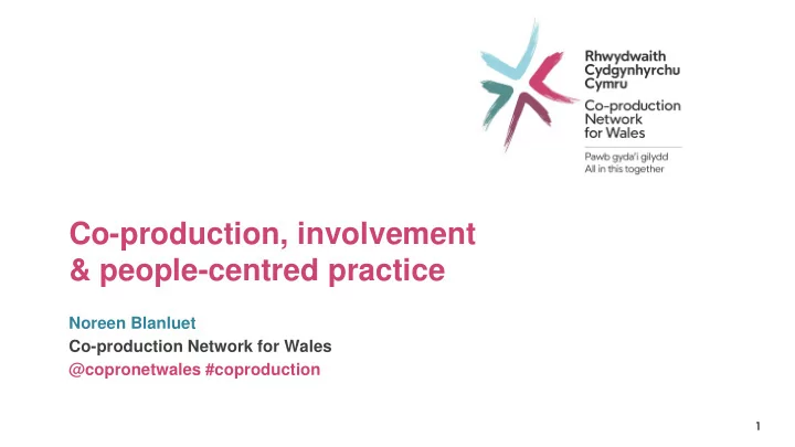 co production involvement