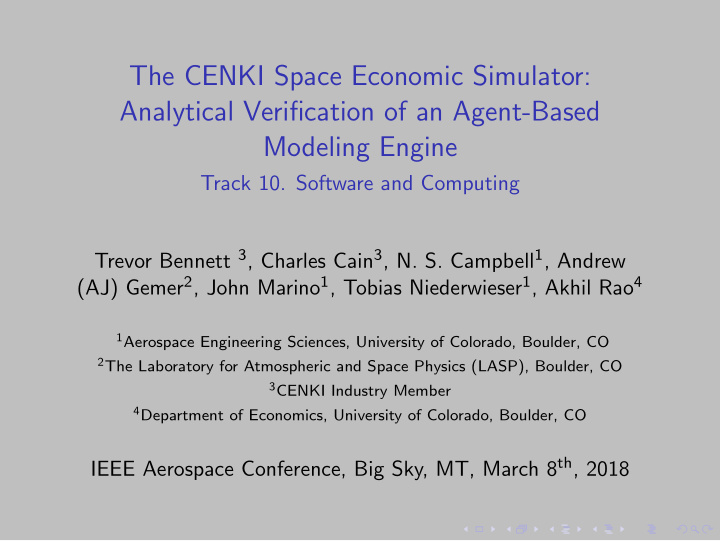 the cenki space economic simulator analytical