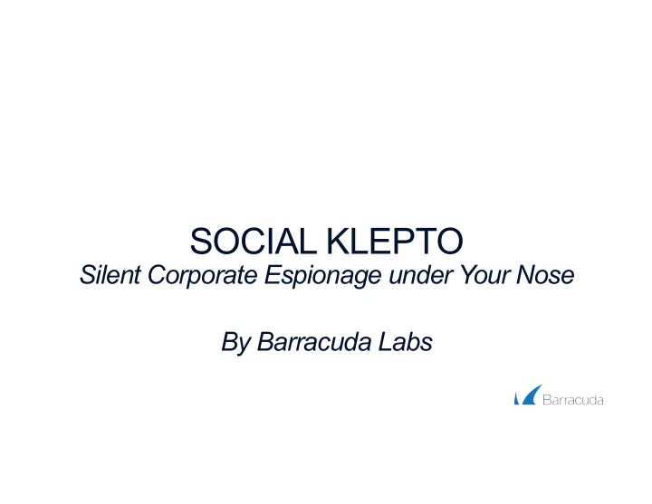 social klepto