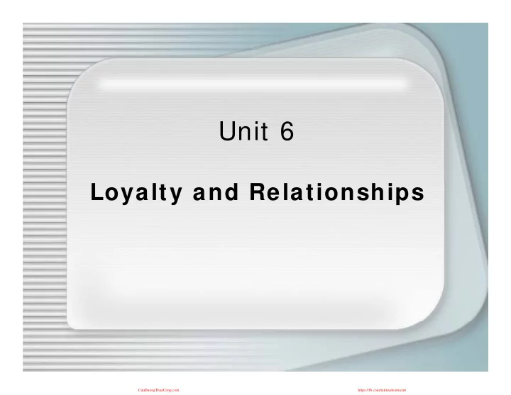 u it 6 unit 6