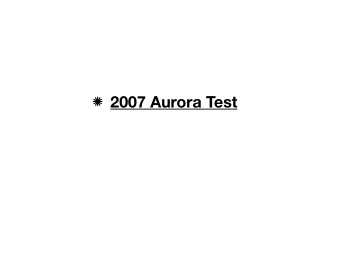 2007 Aurora Test  Cyberwarfare is generally state-on-state action equivalent to an  armed attack