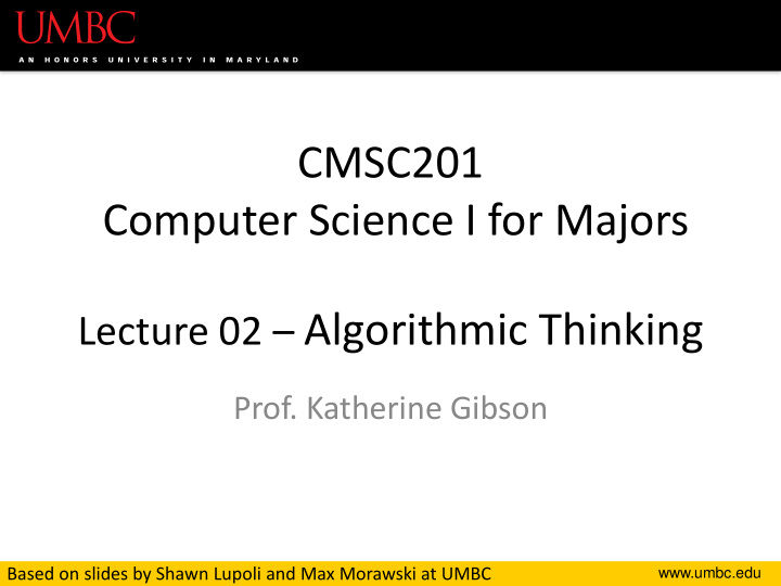 lecture 02 algorithmic thinking