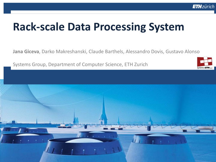rack scale data processing system