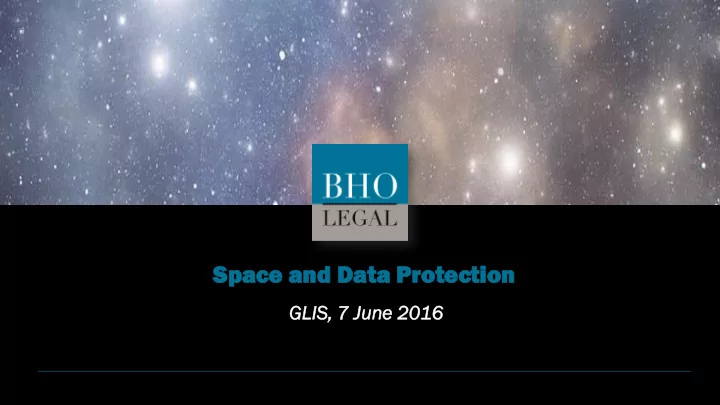 spac ace e and da data ta protec tection tion