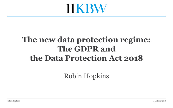 the gdpr and