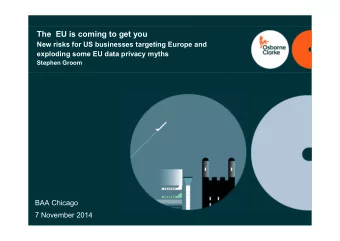 The  EU is coming to get you  New risks for US businesses targeting Europe and  exploding some EU