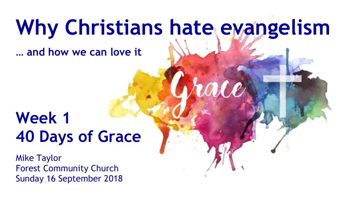 why christians hate evangelism