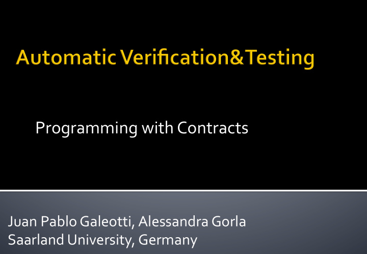 programming with contracts juan pablo galeotti alessandra
