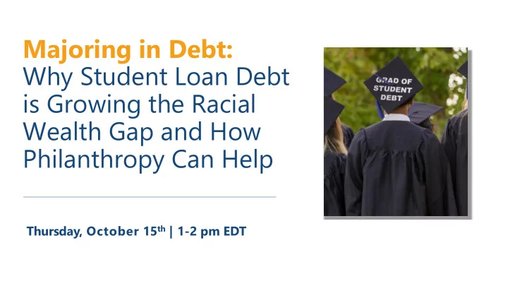 why student loan debt