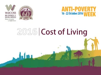 Poverty?  Why should we care about poverty?  When someone misses out it diminishes us all