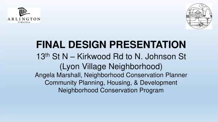 final design presentation