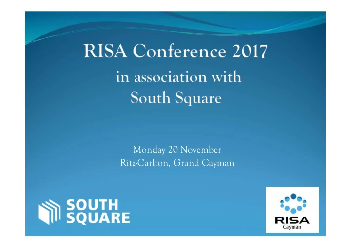monday 20 november ritz carlton grand cayman welcome