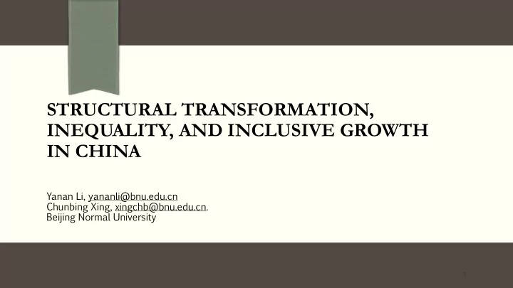inequality and inclusive growth