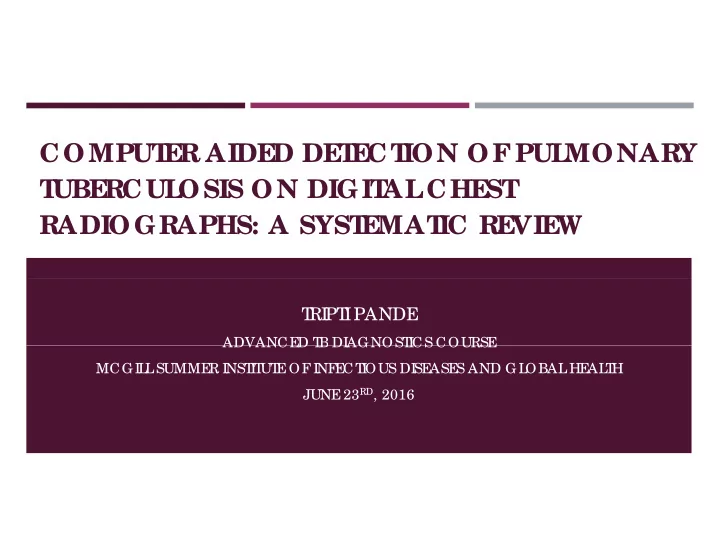 comput comput e e r aide r aide d de d de t t e e ct ct