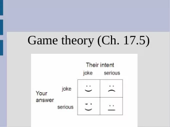 Game theory (Ch. 17.5)  MCTS  How to find which actions are good?  The Upper Confidence