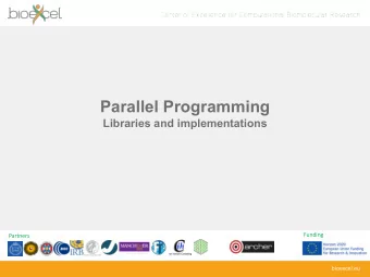 Parallel Programming  Libraries and implementations  Funding  Partners  bioexcel.eu  Reusing this