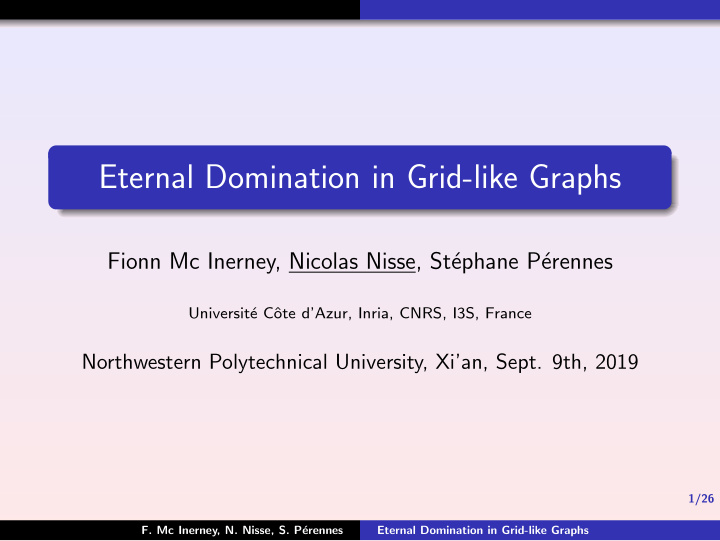 eternal domination in grid like graphs