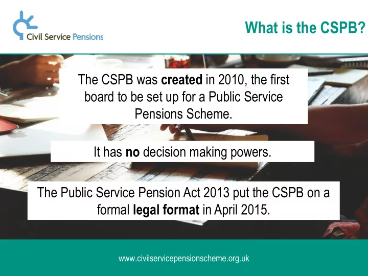 what is the cspb