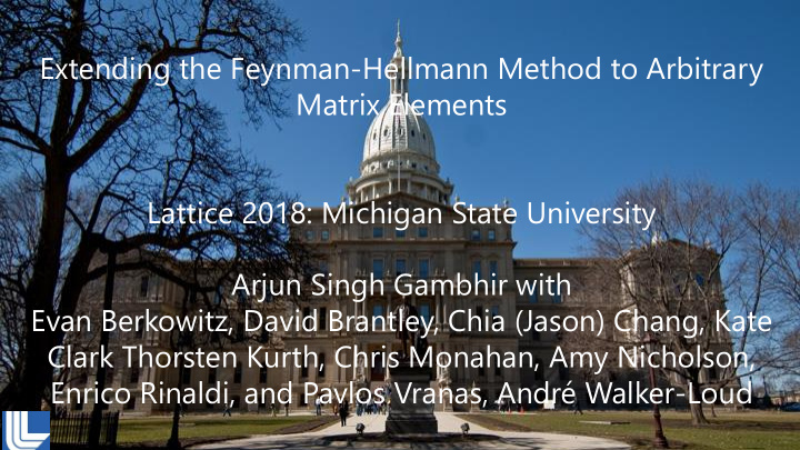 matrix elements lattice 2018 michigan state university