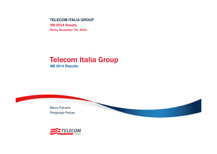 telecom italia group