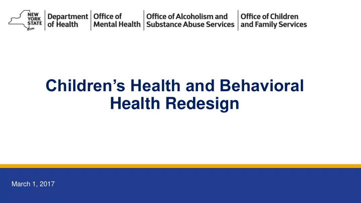 health redesign