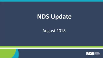 Title  NDS Update  By Name  National Disability Services  August 2018  NDIS rollout    9 regions