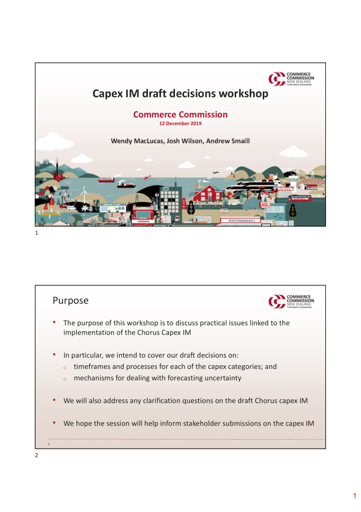capex im draft decisions workshop