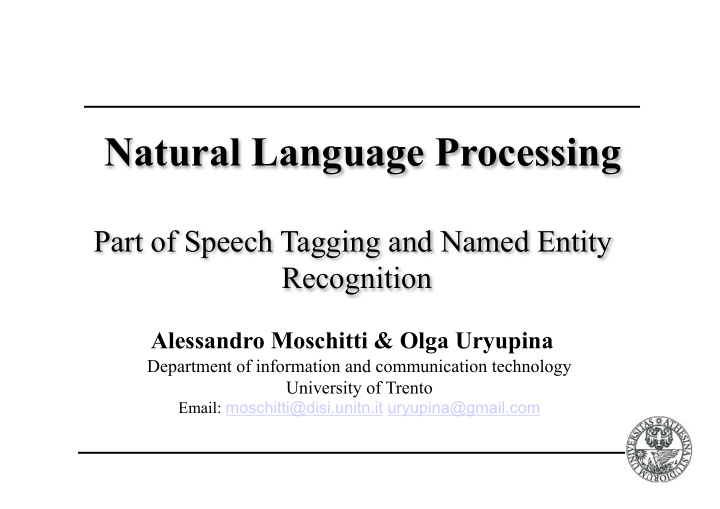 natural language processing