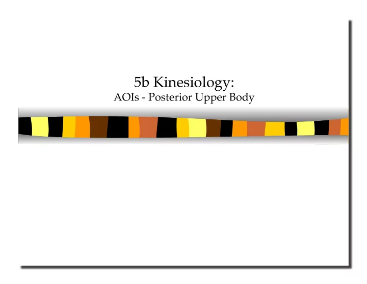 5b kinesiology