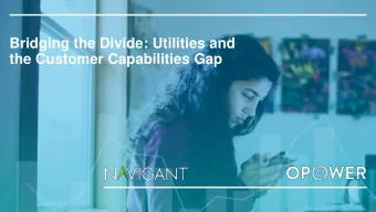 Bridging the Divide: Utilities and  the Customer Capabilities Gap  Agenda  Study overview